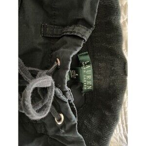 Lauren Ralph Lauren Pants Womens Sz. 4 Black 5 Povket Cotton Casual Crop
